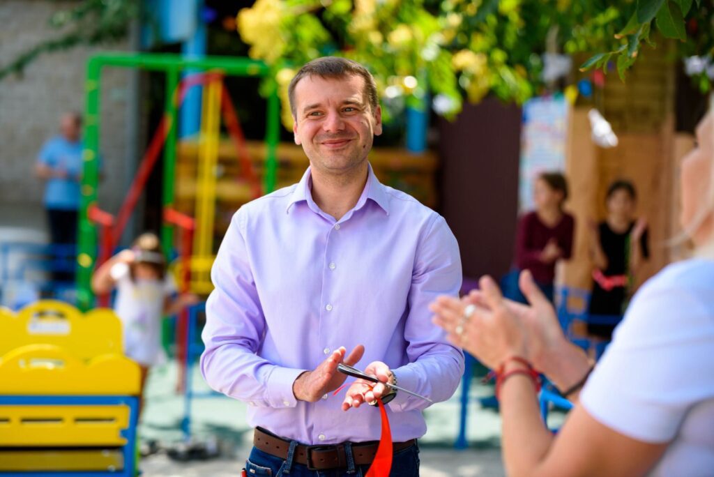 Playground opening in Shelter Patriot in Zaporizhzhya