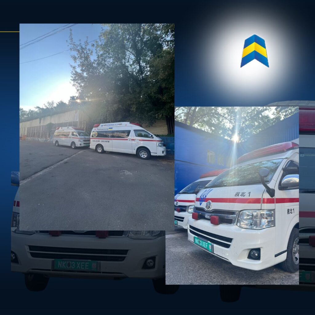 Two vehicles for medical evacuation from Japan are already in Kyiv