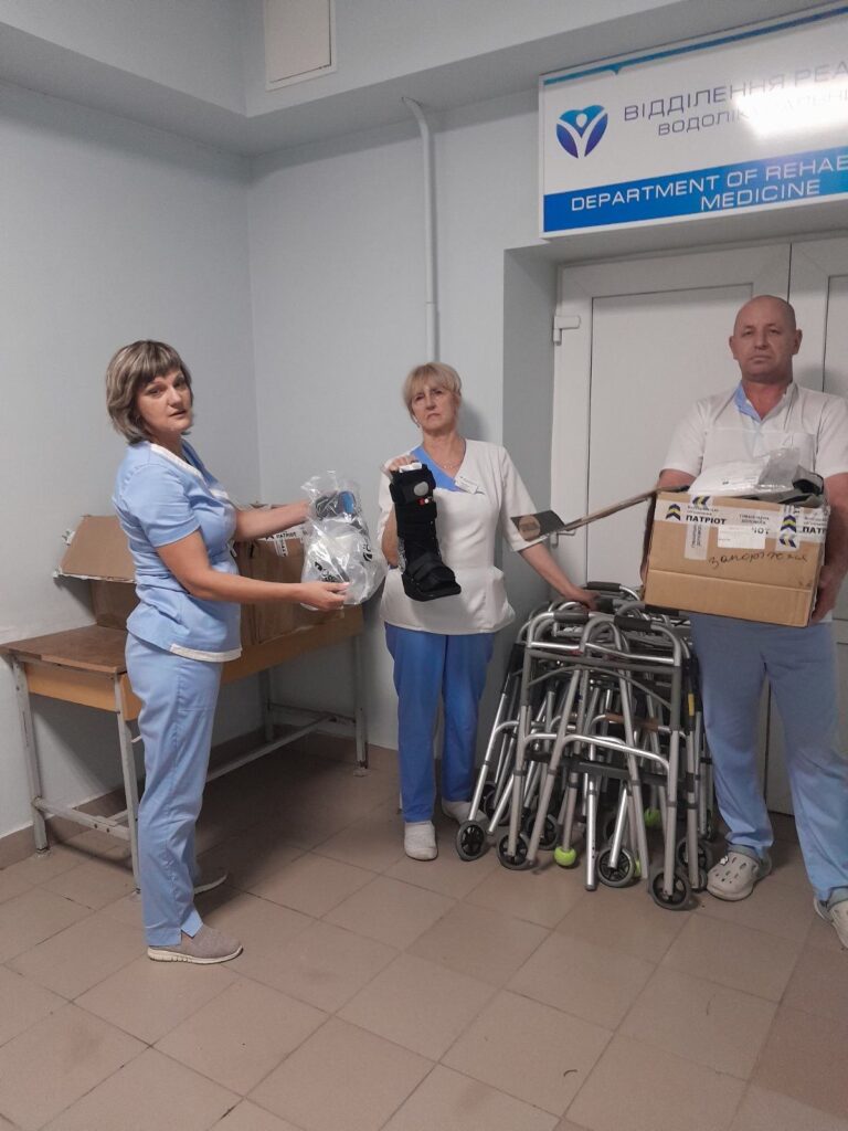 Ролатори та бандажі для реабілітаційного центра в Запоріжжі