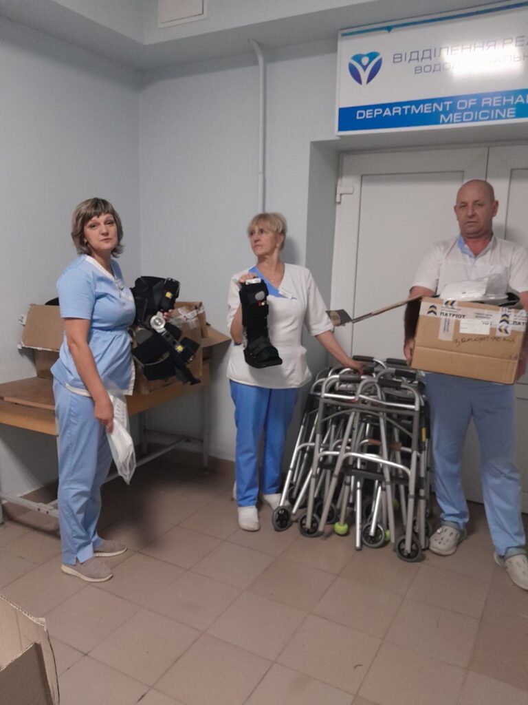 Ролатори та бандажі для реабілітаційного центра в Запоріжжі