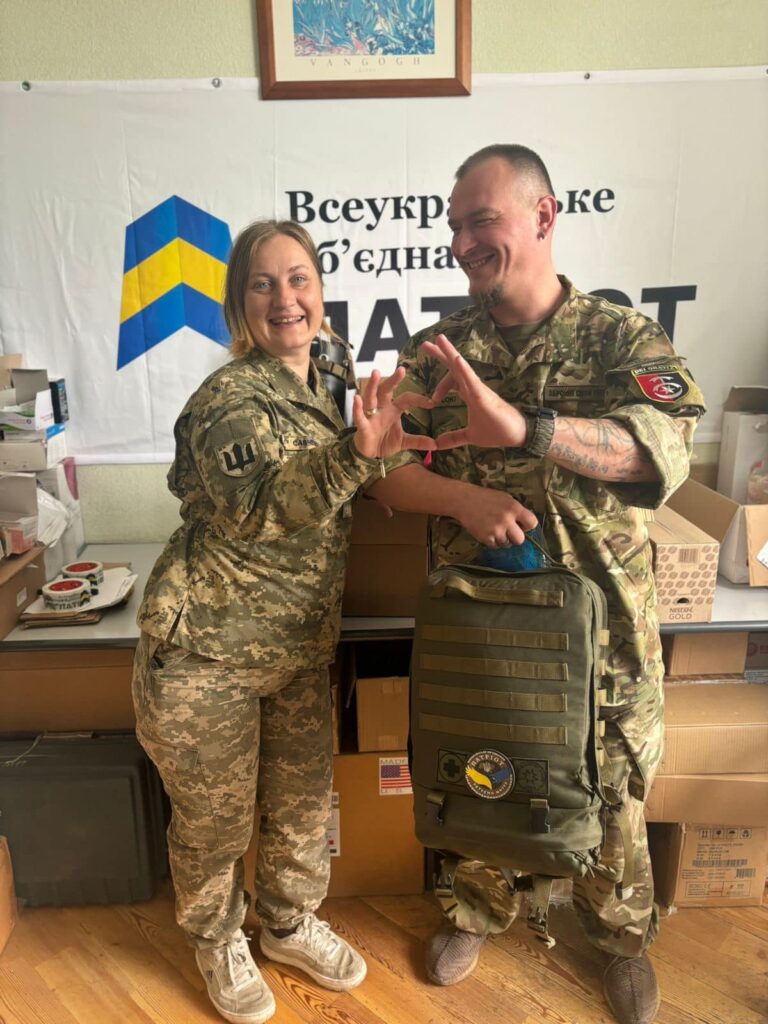 Happy and Unconquered. We delivered aid to our military