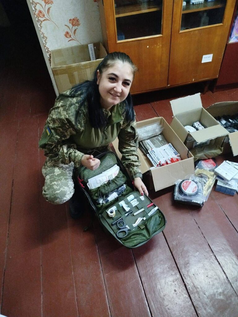 Our defenders on the front line receive another batch of tactical medicine