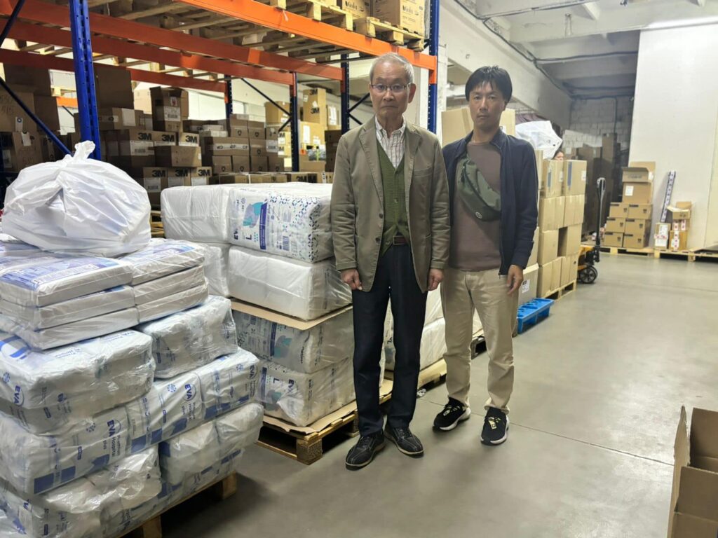 Received 5 pallets of medical supplies thanks to the Japanese Association for the Support of the Elderly in Ukraine