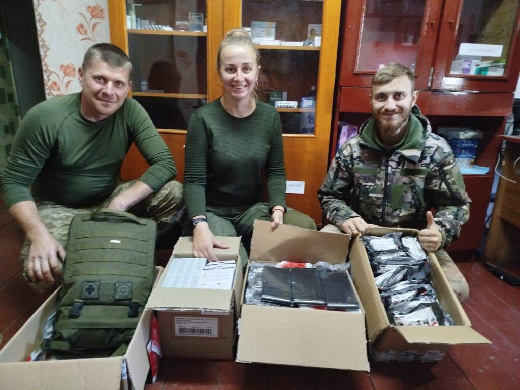 Our defenders on the front line receive another batch of tactical medicine