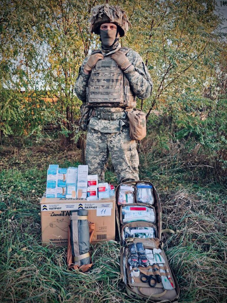 Our defenders on the front line receive another batch of tactical medicine