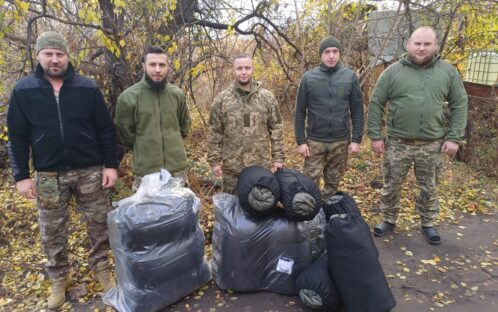 We continue to send sleeping bags together with Nova Ukraine to the military