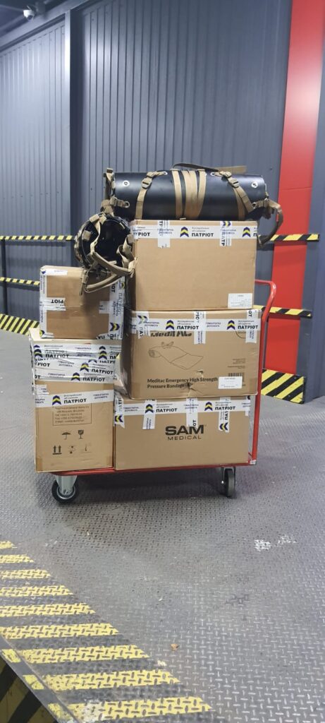Daily deliveries of tactical medicine to the frontline