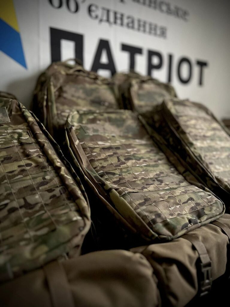 Purchased bags for combat medics' backpacks