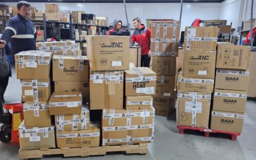 shipment to the front